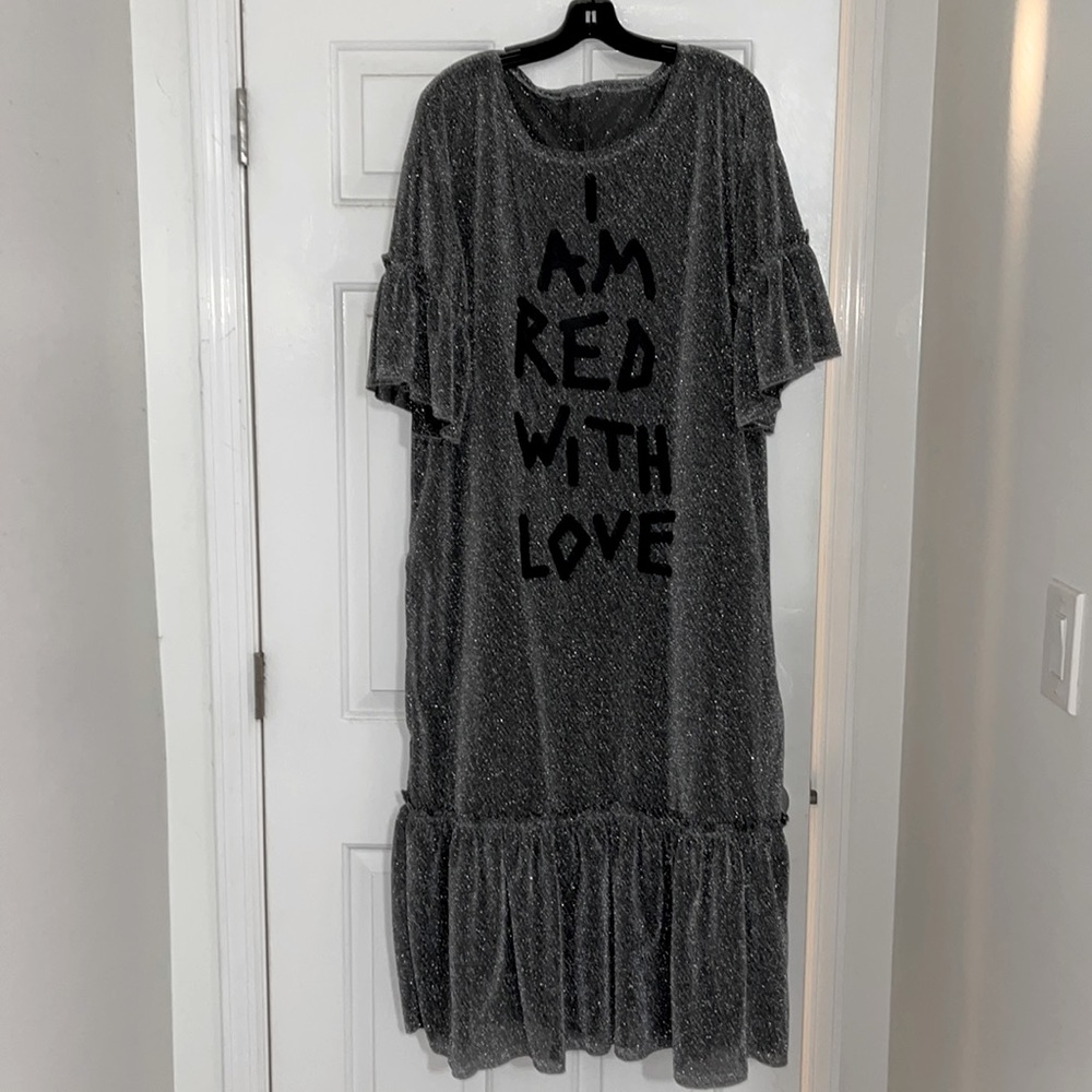 “I AM RED WITH LOVE” dress